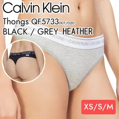【正規品 / 新品】カルバンクライン Tバック CK ONE Calvin Klein Thongs QF5733-001 020 Black Grey