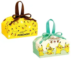 710582 キャラクター巾着袋 （ きんちゃく袋 ) ( マチ付き ) ( 2枚セット )  ポケットモンスター （ ポケモン ）ピカチュウ（ マチ付き )  ポケモン モンスターボール お弁当袋