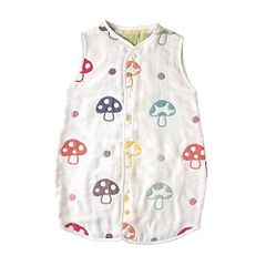 【人気商品】10mois(ディモワ)-Hoppetta ふくふくガーゼ(6重ガーゼ) 2wayキッズスリーパー コットン100% 2~7歳頃まで champignon