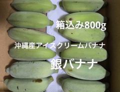 数量限定！沖縄産アイスクリームバナナ、銀バナナ　箱込み800g
