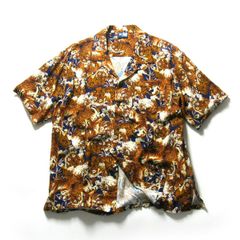 【新品】 雷嵐　半袖シャツ アロハシャツ オープンカラーシャツ 百虎 和柄 ｜ 春夏