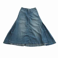 woadblue JILLJEAN ウォードブルー デニム ロングフレアスカート ボトムス インディゴ サイズXS WB18135 レディース 【中古】
