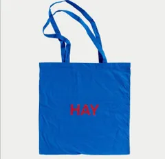 【廃盤】HAY21ss新作青トートバッグ（赤ロゴ）【海外購入正規品】