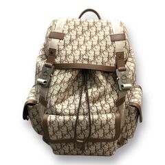 DIOR CACTUS JACK TRAVIS SCOT コラボ オブリーク柄 総柄 バックパック リュック ディオール トラヴィススコット カクタスジャック ベージュ　90222A2