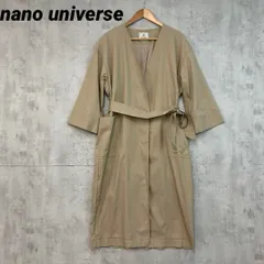 nano universe ナノユニバース ワイドスリーブノーカラーコート ★ ◇■