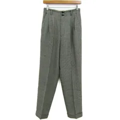 ロートレアモン パンツ ボトムス テーパード スラックス チェック柄 レディース Mサイズ 黒×白 LAUTREAMONT 【中古】