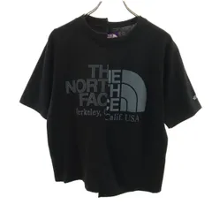 THE NORTH FACE ザノースフェイス パープルレーベル 日本製 半袖 アシンメトリー Tシャツ WS ブラック アウトドア NTW3439N レディース 古着