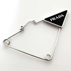 PRADA ピアス 片耳 ☆ プラダ ☆シンボル スターリングシルバー ピアス (PRADA