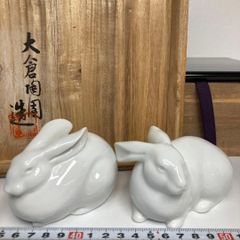 短期出品 リサ ラーソン キツネ ホワイト ペア きつね - メルカリ