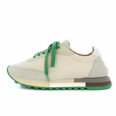 ザロウ THE ROW 22AW OWEN RUNNER ローカットスニーカー スエード キャンバス 切替 37 24cm ベージュ グリーン 緑 F1284-W20L25 /KHのサムネイル