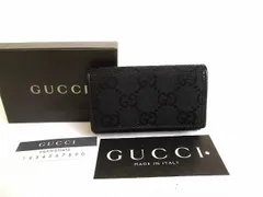 グッチ GUCCI GGキャンバス 6連 キーケース キーリング メンズ レディース 【未使用保管品】