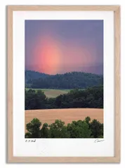 アートフォト 絵画 夕方の虹2 高橋真澄/インテリア 額入り 額装込 風景画 油絵 ポスター アート アートパネル リビング 玄関 プレゼント モダン アートフレーム 飾る Mサイズ おしゃれ 壁掛け 絵