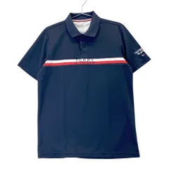 サイズ：M TOMMY HILFIGER GOLF トミー ヒルフィガーゴルフ  半袖ポロシャツ  ネイビー系 [240101519589] ゴルフウェア メンズ ストスト