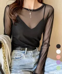 シアートップス 長袖レディースカットソー_2