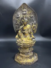 中国明時代仏像古銅製重さ；726g / 西X-1