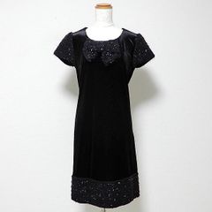 新品☆アドリアナパペル☆花フローラル刺繍レースドレス☆黒フォーマル