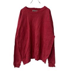 オールドネイビー ワッフル レッド クルーネック 長袖 ビッグサイズ XL 