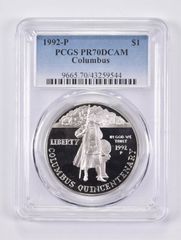 1992-P PR70 DCAM コロン記念シルバー ダラー PCGS