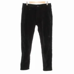 ニコルクラブフォーメン NICOLE CLUB FOR MEN ベロアパンツ ベルベット イージー ストレートシルエット 46 黒 ブラック /JSのサムネイル