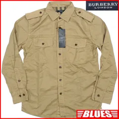 未使用 BURBERRY LONDON バーバリーロンドン シャツ L ノバチェック バーバリー ベージュ 日本製 メンズ 長袖 40 長袖シャツ ミリタリーシャツ ボタンシャツサイズL一覧←SEULB屋着古← TY4034