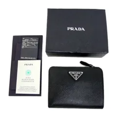 セール価格☆PRADA ナイロンxサフィアーノ 二つ折り財布 1MV204