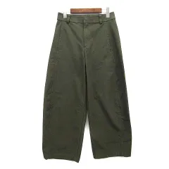 ユニクロ UNIQLO ジャージー バレルレッグ パンツ カーキ M 221-475344