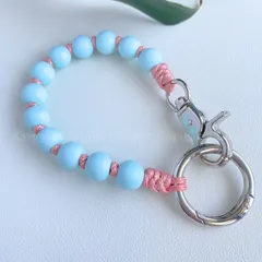 AOZOLA☆ウッド ビーズ スマホ ストラップ ハンド ストラップ 木 製 ビーズ ウォレット チェーン キー ホルダー バッグ チャーム ベイビー ブランケットク シューズ クリップ 犬 猫 手首 ブレスレット 携帯 リスト ストラップ KASUGAR