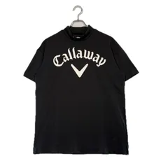未使用品 メンズ キャロウェイ Callaway 半袖シャツ L 黒 ブラック モックネック