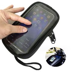 【迅速発送】ENN LLC バイク用 マグネットタンクバッグ スマホホルダー 防水ケースカバー (Sサイズ)
