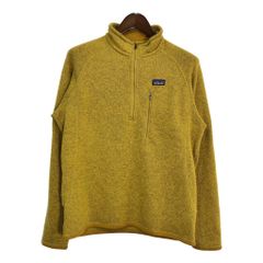 patagonia パタゴニア ハーフジップ ベターセーター フリースジャケット アウトドア イエロー(メンズ M)中古 古着 U3045