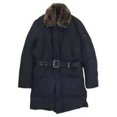 PEUTEREY ピューテリー ハリケーン ラビットファー×ベルト×フード付 ダウンコート ジャケット ブラック系 S【中古】のサムネイル
