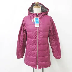 ミズノ MIZUNO スポーツウエア コート ダウンコート フード ジップアップ ブレスサーモ ナイロン パープル ピンク M