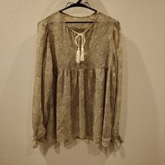 AZUL  グレー ブラウス