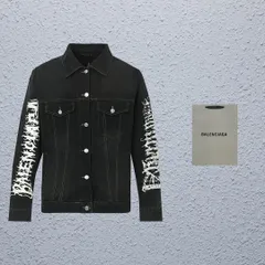 【本日限定特価】BALENCIAGA メンズ デニムジャケット フレームグラフィティ ウォッシュデニム S-XL [本日特価|新品未使用品]