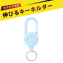 キーホルダー キーチェーン リールキーホルダー リールストラップ キーリール 伸びるキーホルダー カラビナ リール 自転車 キーホルダーキーチェーン 鍵 ワンタッチで収納でき 簡単に収納でき 大切なアイテムを守ります(青)