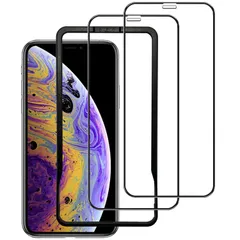 【新着商品】高透過率 硬度9Ｈ強化ガラス フルカバー 液晶画面 全面保護フィルム 5.8インチ対応 高精細 用 滑らかなタッチ操作 11Pro 指紋付着防止 iPhone 飛散防止 iPhone 気泡防止 Xs/X ガイド枠付き ガラスフィルム 貼り付けは簡単