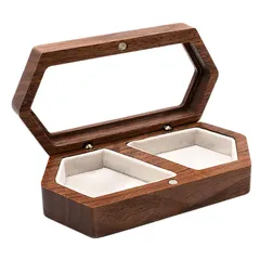 ideamall ペアリング 収納 ケース リングピロー 指輪置き 結婚指輪 箱 おしゃれ (ホワイト) [ホワイト]