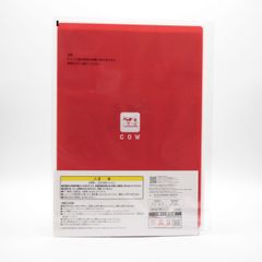 빨강 상자 / 미니 스티커가있는 A4 클리어 파일 문구 어소트 [이치 반 쿠지 우유 비누] G 상