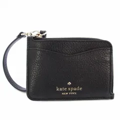 ケイトスペード KATE SPADE レイラ LEILA スモール カードホルダー パスケース レザー 黒 /TK ■OF ■SHのサムネイル