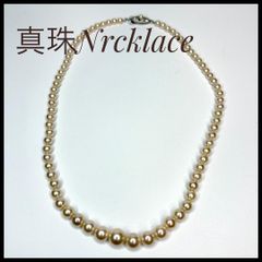 ☆新品☆あこや真珠ネックレス☆照り光沢良のゴールドオレンジカラー