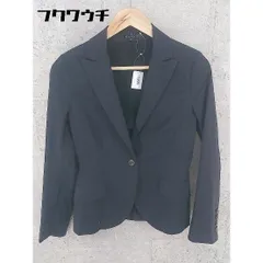 ◇ Theory セオリー シングル 1B 長袖 テーラード ジャケット 0サイズ ネイビー レディース 【中古】 【1002799013666】