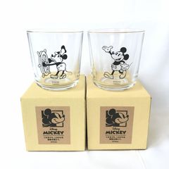 【訳あり商品】ディズニー　ミッキー&フレンズ　タンブラー　ガラスコップ　２個セット