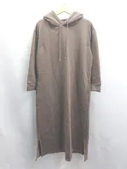 ◇ ⊇ La gemme ラジエム 裏起毛 長袖 ロング ワンピース サイズ表記なし ブラウン レディース E  【1503310011166】