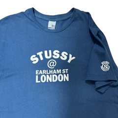 00s Y2K old stussy EARLHAM ST LONDON ロゴ Tシャツ XLサイズ USA製 銀タグ 都市シリーズ ロンドン vintage ヴィンテージ ビンテージ