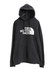 【お得なクーポン配布中!】 ノースフェイス プリント スウェット フード パーカー メンズ М 程/ 裏起毛 プルオーバー トレーナー アウトドア シンプル 薄手 ブラック