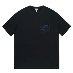 美品⭐️LOEWE オーバーサイズ半袖Tシャツ アナグラム 刺繍 イエロー M ロエベ LOEWE アナグラム刺繍ポケット半袖Tシャツ H526Y22X99 の