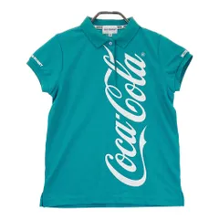 サイズ：0 JACK BUNNY ジャックバニー COCA COLA コカコーラ 半袖ポロシャツ プリント  ブルー系 [240101231725]# ゴルフウェア レディース ストスト