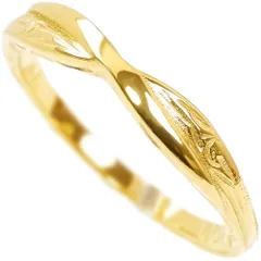 リング 指輪 ハワイアンジュエリー 波 スクロール レディース メンズ クロス 細身 細め つけっぱなしOK サージカルステンレス 重ね付け 記念日 誕生日 プレゼント ギフト イエローゴールド ropr18 g