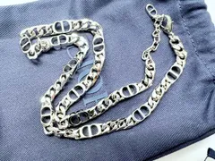 現行　美品　DIOR　ディオール　CDIcon　CDアイコン　チェーンリンク　ネックレス　N1574HOMMT_D000　定価￥115,000