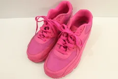 【中古】 NIKE レディーススニーカー 25 AIR MAX 90 LTR NIKE 25 ピンク 桃 ロゴ
